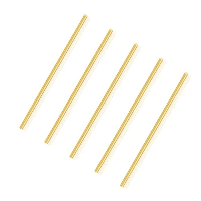 Image of LAVMHAB Round Brass Rod 2mm x 100mm, Solid Shaft Rods Bars for DIY Craft (5 Pcs)