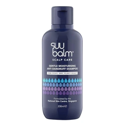 Image of Suu Balm Gentle Moisturising Anti Dandruff Shampoo Dry, Flaky, Itchy Scalp Treatment (230ml)