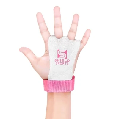 Image of ULTRA FITNESS Kids Children Sizes gymnastic leather palm hand grips protectors junior (Medium)
