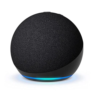 Image of Certified Refurbished Echo Dot (5th generation, 2022 release) smart Bluetooth speaker with Alexa Charcoal