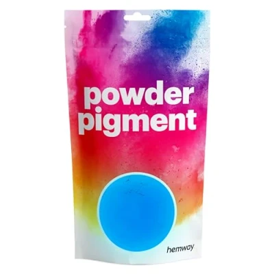 Image of Hemway Epoxy Dye Pigment Powder Colour Ultra Sparkle Metallic Pigments for Resin Polyurethane Glow Blue 100g / 3.5oz