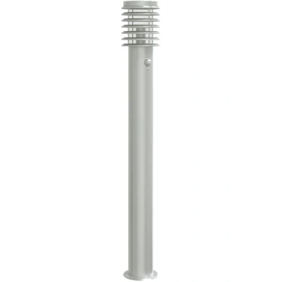Image of vidaXL Outdoor Floor Lamp with Sensor Silver 110cm Stainless Steel
