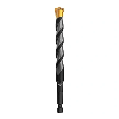 Image of Multi Material Drill Bit Ø 12mm Construction Ultimate Professional Hex 9 Rotary and Impact Drills Accessories, Purpose Drilling for Block Brick Soft Tile Wood Plastic Metal