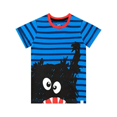 Image of Harry Bear Boys Monster T Shirt Blue Age 2 to 3 Years