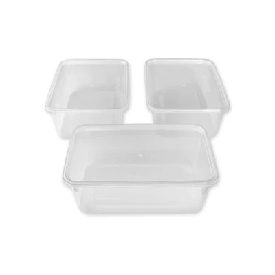 Image of We Can Source It Ltd 200 x 750ml Plastic Microwave Freezer Safe Food Meal Prep Takeaway Containers and Lids BPA Free