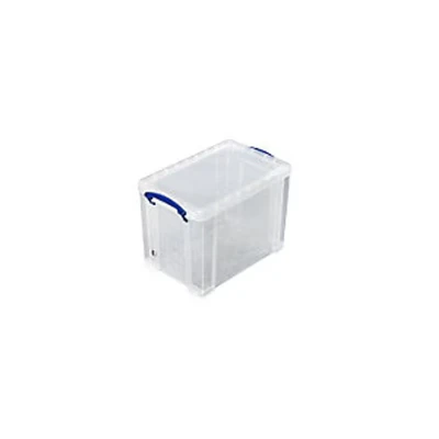 Image of Really Useful 19L Plastic Storage Box With Lid Clear RUP80213