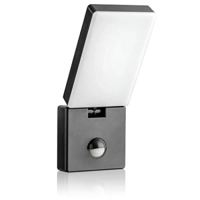Image of SEBSON Outdoor Lights Mains Powered Security Motion Sensor PIR LED Outside Wall Light Cool White, 15W 900lm IP65 Anthracite