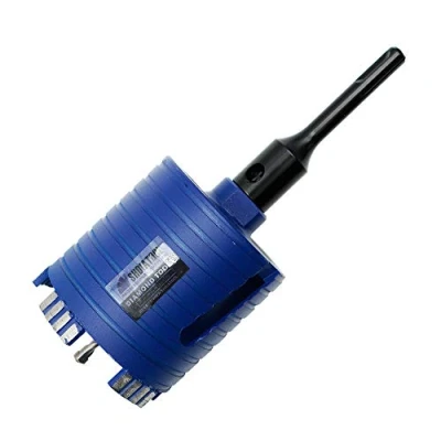 Image of SHDIATOOL Diamond Core Drill Bit 82mm M16 Thread with SDS Plus Adapter and Center for Concrete Masonry