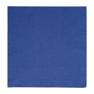 Image of Fiesta Recyclable Dinner Napkin Dark Blue 40x40cm 2ply 1/4 Fold (Pack of 2000)
