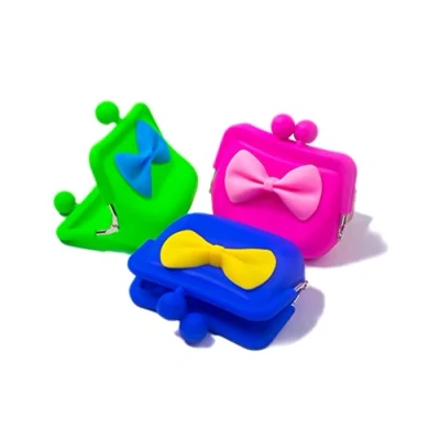 Image of H GROSSMAN SV11383 HGL BOWKNOT SILICONE COIN PURSE 8CM, Multiple Colours