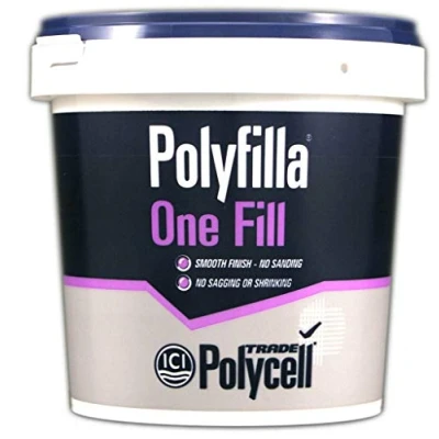 Image of Polycell Polyfilla Trade One Fill 1 Litre, White