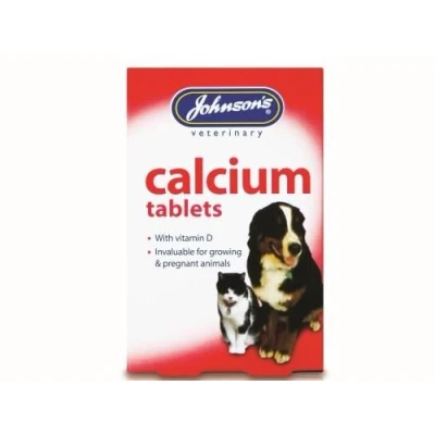 Image of (12 Pack) Johnson&#039;s Vet Calcium &amp; Vitamin D 40 Tablets