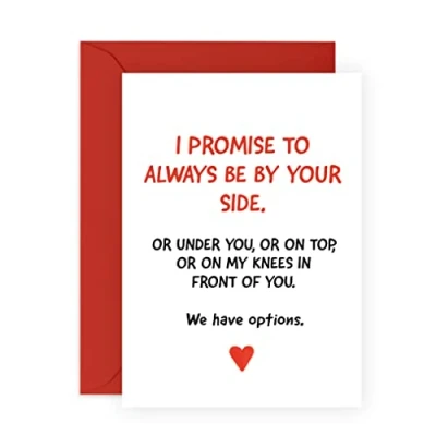 Image of Central 23 Funny Anniversary Card For Husband Fiance Partner Humorous Boyfriend Birthday Naughty Valentine Wife Girlfriend Comes With Stickers Vegan Ink Made In The UK