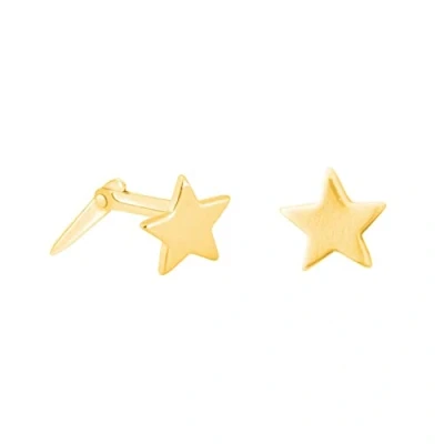 Image of Andralok Star Stud Earrings, Gold (SA 4413 9S 000 0)