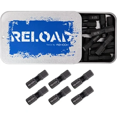 Image of Rehook Reload 25x H6&#039;s 25mm Impact Screwdriver Drill Driver bits Set H6, Hex Allen Tool for Dewalt, Milwaukee, Bosch, Sabrecut and Others (H6)