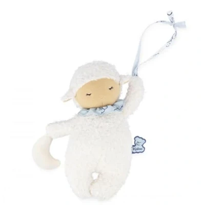 Image of Kaloo Doux Sommeil Asleep Musical Sheep Plush Hush Little Baby Lullaby Travel Suitable and Helps Fall 20 cm White 0 Months +, K221005
