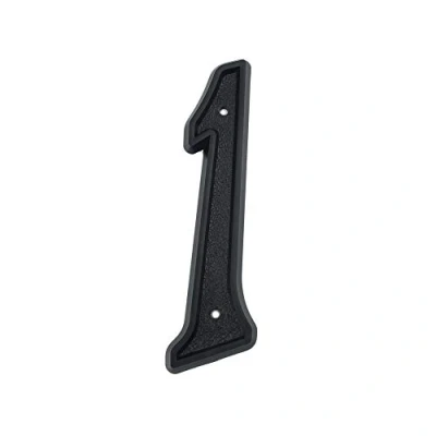 Image of HASWARE House Number 5.5 inch (139mm) Modern Door Numbers Street Home Address Numerals,Black ABS Plastic (1)