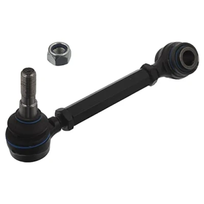 Image of 443505351P Suspension Arm FEBI BILSTEIN 19760 with lock nuts ball joint, bearing(s) Rear Axle Upper, Left Control Cast Steel