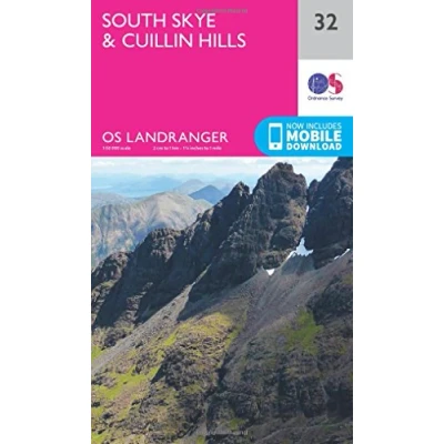 Image of Landranger 32 South Skye &amp; Cuillin Hills Map