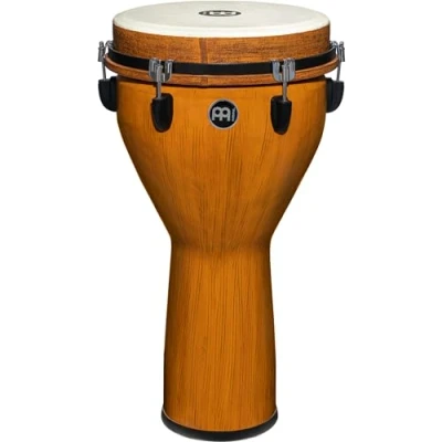 Image of Meinl Percussion Jumbo Djembe Instrument Large Handdrum Mechanical Tuning System Diameter 12 Inches Plastic, Brown (JD12BW)
