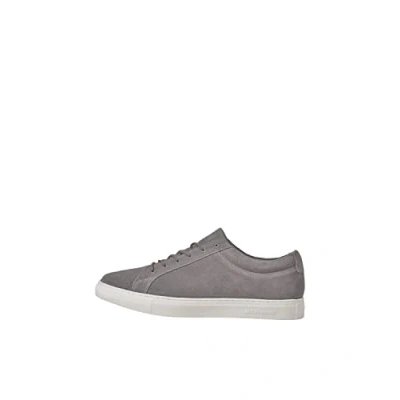 Image of JACK &amp; JONES Men&#039;s JFWGALAXY Suede Sneaker, Ash, 5.5 UK