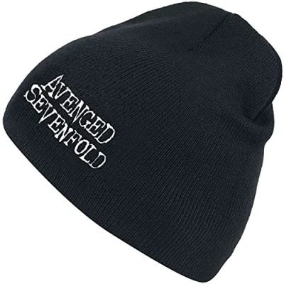 Image of Avenged Sevenfold Logo Unisex Beanie Black, 100% polyacrylic,