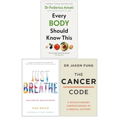 Image of Every Body Should Know This, Just Breathe Mastering Breathwork &amp; The Cancer Code 3 Books Collection Set