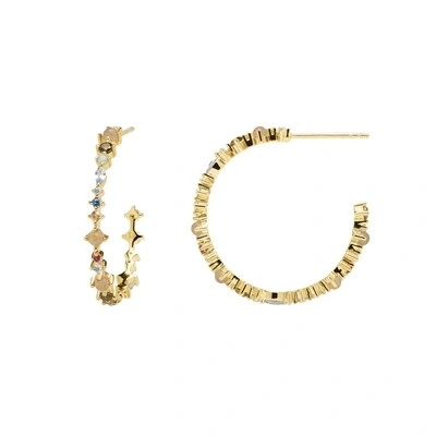 Image of P D Paola Women&#039;s Hoop Earrings Halo AR01 221 U