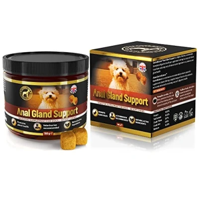 Image of GastroBalance gland treatment for dogs 60 natural soft chews emptying dog sacs Effective (Bacon flavour)