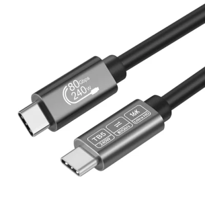 Image of [80Gbps Data Sync] Compatible with Thunderbolt 5 Cable High Speed USB C Support 240W Charging and 16K/8K Display for 4/USB4 Monitor, Docking Stations More, 3.3FT