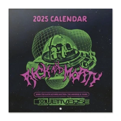 Image of Grupo Erik Wall Calendar 2025 Rick And Morty 12&quot; x Square 2025, Planner Family Gifts