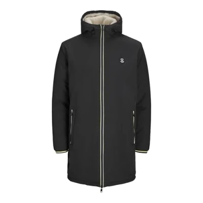 Image of JACK &amp; JONES Men&#039;s Jprblunew Kane Long Coat Ln, Black, M