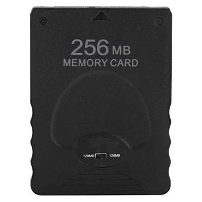 Image of PUSOKEI Game Memory Card 256MB PS2, Portable Accessory for PS2 PlayStation 2 Data Console, High Speed Sony PS2(black)