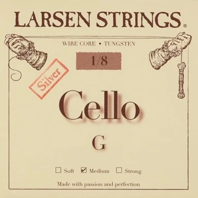Image of Larsen cello strings Original Fractional small sizes G 1/8 Medium