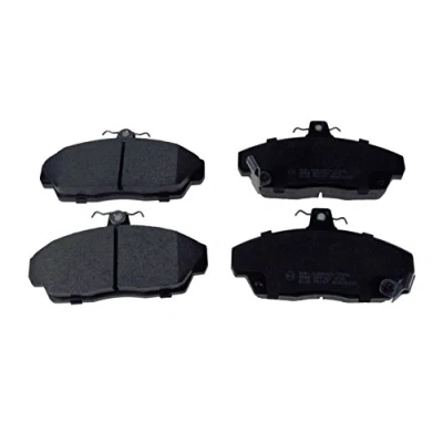 Image of 265442100135N, 4502256DE01, 4502256DE51, 45022S6DE01, 45022S6DE50 Brake pad set BLUE PRINT ADH24260 Front Axle with acoustic wear warning