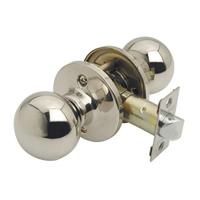 Image of Excel Architectural Passage Bala Knobset with Adjustable Latch, Satinless, Polished Stainless Steel
