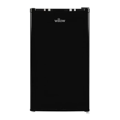 Image of Willow W48EUFIB Freestanding Under Counter Larder Fridge with Chiller Box, 90 Litre Capacity, Adjustable Feet and Reversible Door Black