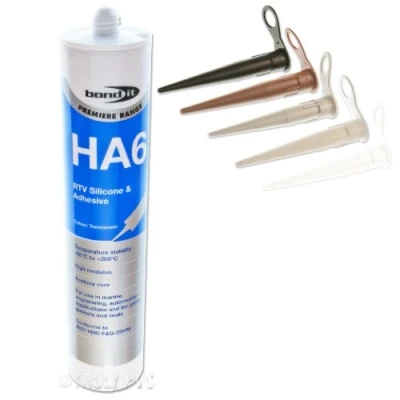 Image of 1 x Bond It Transparent HA6 Silicone Sealant High Modulas safe for RTV fresh or marine salt water aquarium fish tanks EU3 Cartridge (approx. 310ml)
