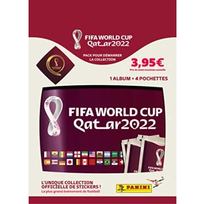 Image of Panini FIFA World Cup 2022 Sticker Collection Starter Pack