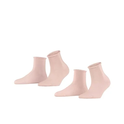 Image of ESPRIT Women&#039;s Cozy Dot 2 Pack W SSO Wool Plain Pairs Socks, Red (Peach Whip 8674), 2.5 5