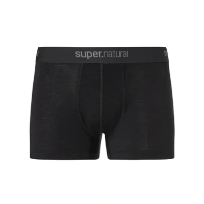 Image of super.natural Men&#039;s M Tundra175 Boxer Shorts, Black Ink,