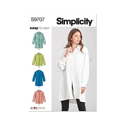 Image of SIMPLICITY SS9707P5 Misses&#039; Shirts P5 (12 14 16 18 20)