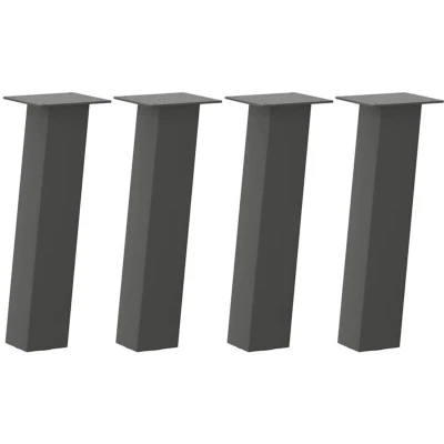 Image of vidaXL Coffee Table Legs 4 pcs Anthracite 42 cm Steel