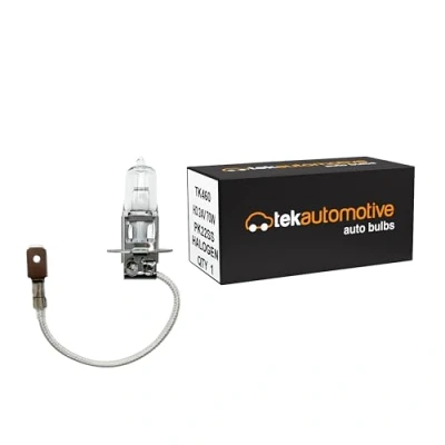 Image of Tek Automotive H3 Bulb 460 Truck Lorry Headlamp Fog Halogen Headlight Cornering Light 24V 70W PK22S