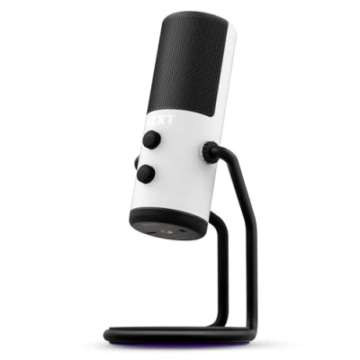 Image of NZXT Capsule Microphone AP WUMIC W1 USB Streaming Audio Unidirectional Cardioid Polar Pattern High Resolution Voice Pickup White