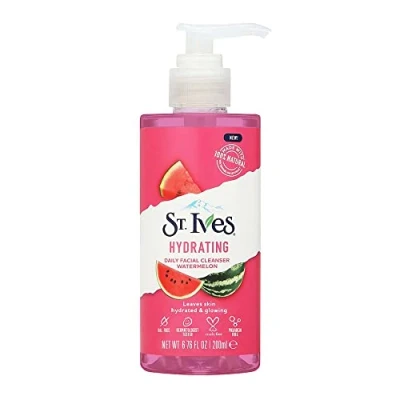 Image of St. Ives Hydrating Daily Face Cleanser Natural Watermelon Extract to leave Skin Refreshed and Glowing 200ml