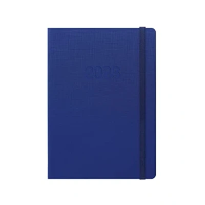 Image of Letts Memo A5 week to view 2022 diary blue