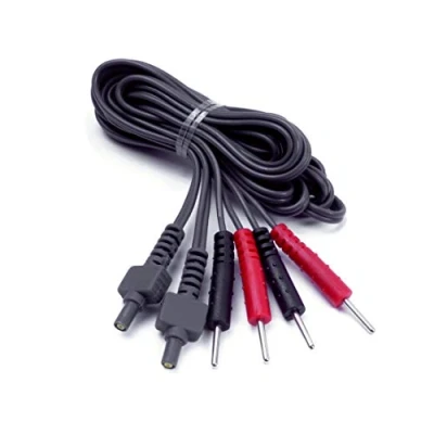Image of TensCare Cables for Sports TENS, Flexistim and Sure Pro Black