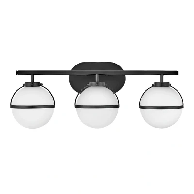 Image of Hinkley Hollis Bathroom Wall Lamp Black, IP44