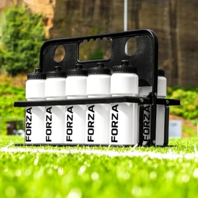 Image of FORZA 10 Water Bottles &amp; Carrier [750ml] BPA Free Plastic Variety Of Colours (White)